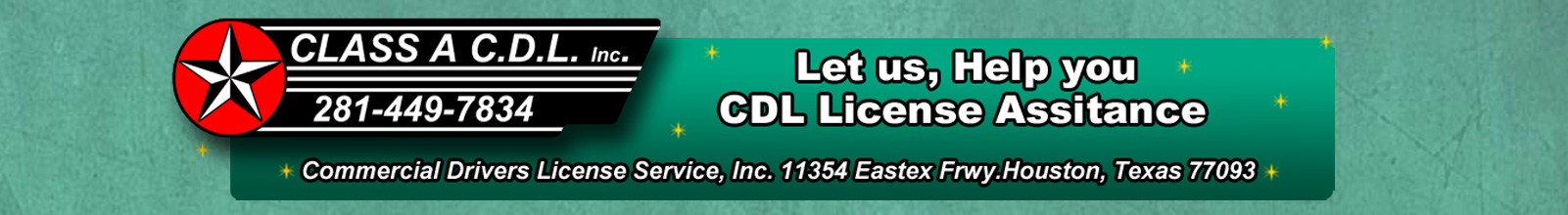 Class A CDL License Training Houston TX-Banner